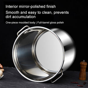 Fabricant professionnel de casseroles de cuisine, vente directe, seau à soupe en acier inoxydable commercial - Product Image 6