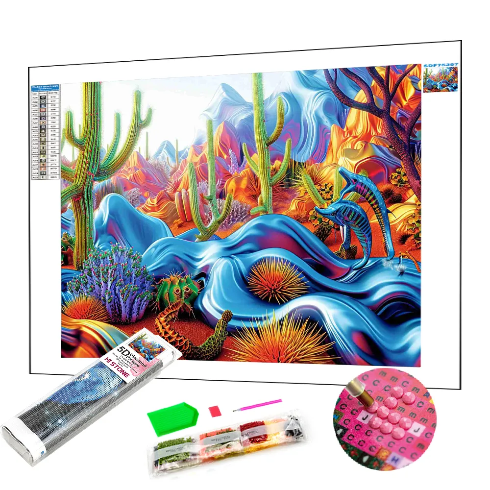100% Full Diy Tropical Landscape Diamond Picture Diamond Mosaic Paintings For Kids And Adults Wall Hanging Decor
