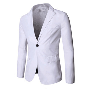 Petits hommes coréen décontracté mode coiffeur deux pièces costume Slim Fit <span class=keywords><strong>beau</strong></span> couleur unie costume à la mode - Product Image 6