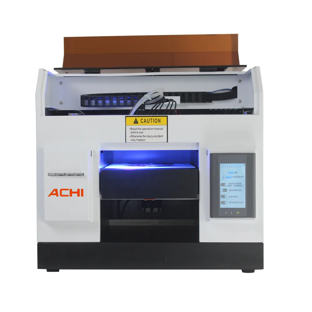 Новейший миниатюрный УФ-принтер ACHI a4 УФ-принтер для принтера чехлов для телефона