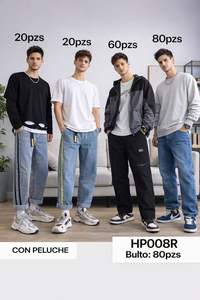 Conjunto de Polo para Hombre, 100% Algodón Tejido, Color Sólido, Estilo Casual para Primavera, Diseño con Logotipo Frontal - Product Image 3