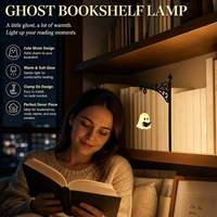 Lampada Decorativa a Forma di Libro, Mini Luce LED per Libreria, 5 Stili, Illuminazione Interna per Scaffali, Controllo con Pulsante