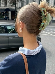 Fermagli per Capelli in PVC Semplici Rettangolari a Doppio Braccio con Molla 12cm per Uso Quotidiano - Product Image 1