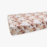 Ensemble de draps pour lit bébé personnalisé, draps de berceau en bambou, housse ajustée, housse de matelas, draps de berceau respirants pour nourrissons