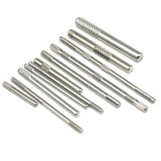 Meilleures ventes : Épingles droites moletées en acier inoxydable Saitong avec logo OEM imprimé, 3,2x28mm, argent poli/noir, personnalisables - Product Image 6