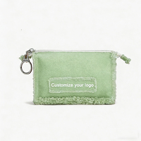 Dompet Cashew Zero Lipat dengan Ritsleting, Tempat Lipstik, Headphone Bluetooth, Tas Kecil Tempel Dinding, Tas Kanvas Pantai Musim Panas, Clutch Fashion