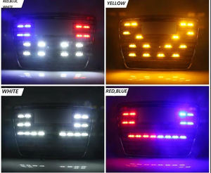 Luces Estroboscópicas LED de Advertencia de Emergencia con Control Remoto a Prueba de Agua para Parrilla Delantera de Montacargas, 12/24V - Product Image 5