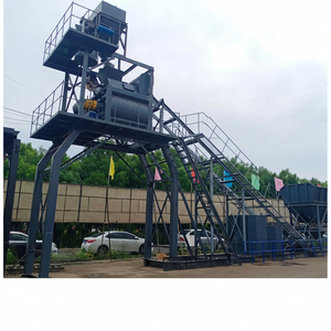 Bétonnière à trémie de pesage de haute précision avec système de dosage automatique des agrégats pour les projets de construction - Product Image 1