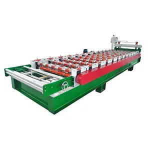 Roof Panel Sheet Roll Forming Machine Metal Hydraulic Shears Cold Roller Former