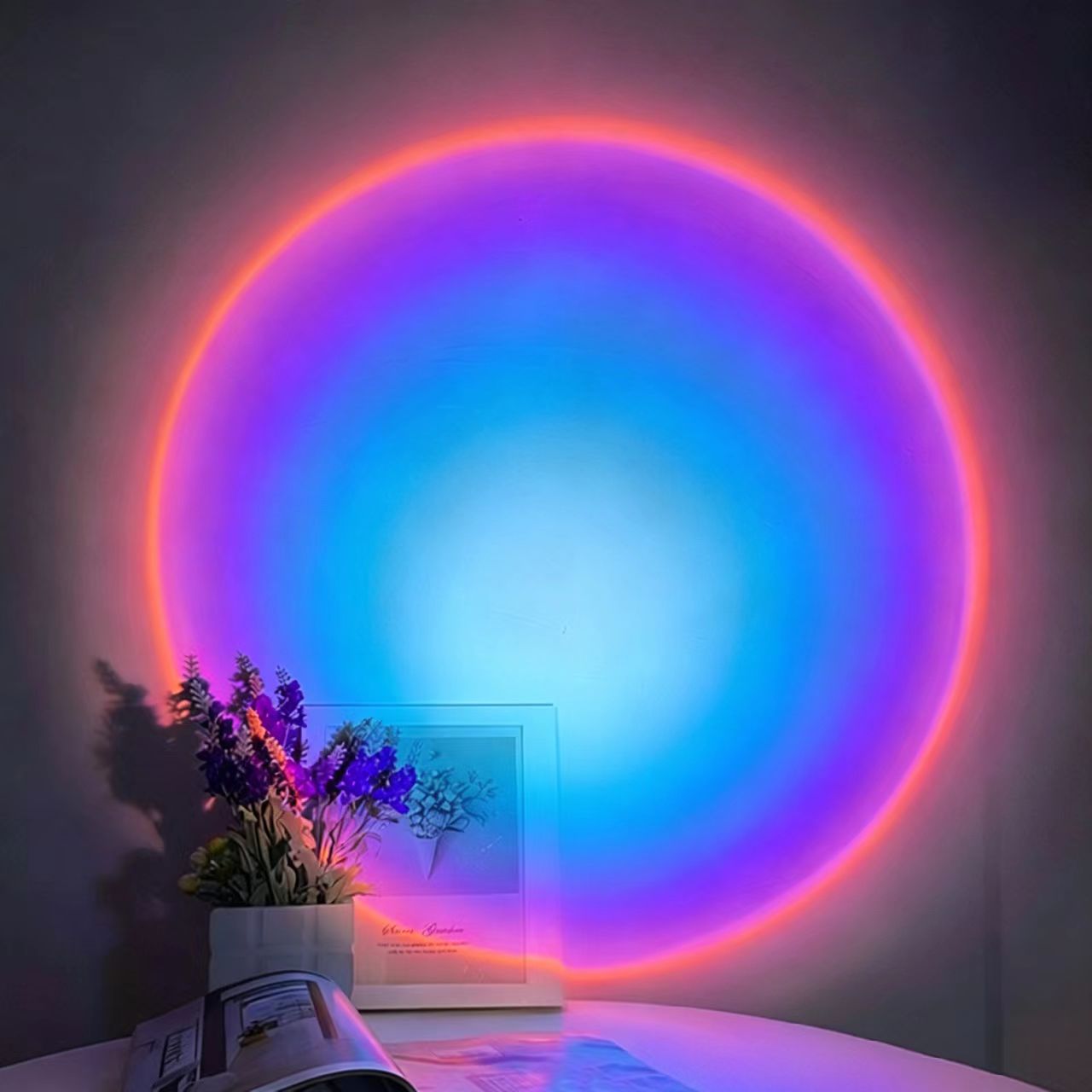 Lumière violet-bleue