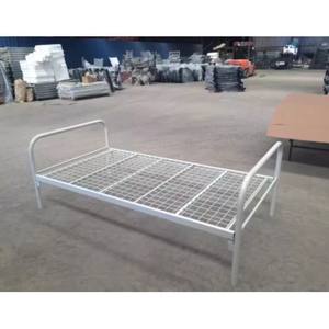 Exporter <span class=keywords><strong>un</strong></span> lit simple en acier avec matelas/tube rond en fer/meubles de chambre à coucher à usage intensif/<span class=keywords><strong>louer</strong></span> une maison pour les travailleurs - Product Image 5