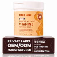 Crème pour le corps à la vitamine C pour éclaircir, hydrater en profondeur, hydrater, traiter les taches brunes et unifier le teint 16oz
