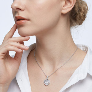 Collier Pendentif de Luxe Haut de Gamme en Or Blanc Massif 18K avec Diamants Naturels Véritables – Qualité Supérieure, Fabrication de Renom, Exportation - Product Image 2