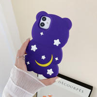 Funda de Teléfono de Silicona Suave con Diseño de Oso Xingyue para Apple 15Promax 14/Iphone13 12 Modelo para Mujer y Hombre Hecha de TPU