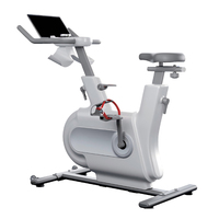 Sepeda Statis Indoor dengan Bluetooth, Layar LCD, Sensor Detak Jantung, dan Sistem Hambatan Magnetik