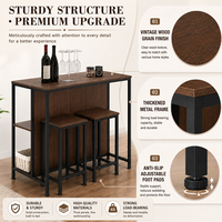 Chaise de table élégante pour la cuisine à domicile avec un design industriel et une solution de rangement fonctionnelle