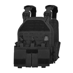 Gilet tactique avec 4 pochettes pour chargeurs, en nylon 1000D, porte-plaques Molle, panneau arrière en maille à libération rapide pour l'entraînement - Product Image 6