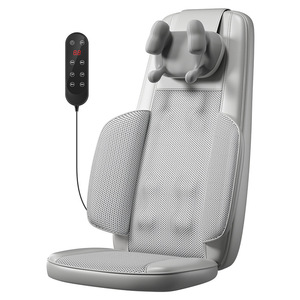 Cojín de Masaje Vibratorio y Calefactor para Espalda, Cuello y Asiento, Masaje <span class=keywords><strong>Shiatsu</strong></span> Multifuncional para Cuello, Hombros y Espalda - Product Image 4