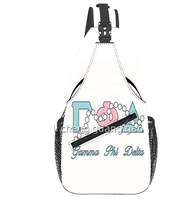 Nouveau Sac Messager Unisexe Personnalisé Zeta Phi Beta Sisters Sorority, Design Perles et Lettres Grecques, Sac de Poitrine pour Voyage et Activités de Plein Air
