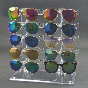 Lunettes de soleil en <span class=keywords><strong>porte</strong></span>-lunettes, à deux rangées, support de 10 paires, présentoir Transparent - Product Image 1
