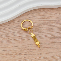 Accessoires de bijouterie : Fermoir à aile de poulet, Chaîne à maillons en forme de sangle de sable, Anneau de jonction, Fermoir électroplaqué, Chaîne de suspension en maille, Fermoir à aile de poulet, Porte-clés