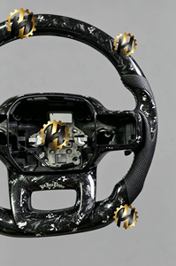 Volant sport chauffant personnalisé HZ en fibre de carbone véritable, prise en main de 35 mm pour l'intérieur du pick-up Ranger Raptor 2023-2025 - Product Image 3