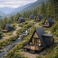 Fournisseur Chinois Chalet Maison Préfabriquée en Imitation Bois pour Usage Hôtelier