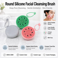 Brosse nettoyante et massante faciale en silicone sans BPA, à suspendre, pour le démaquillage