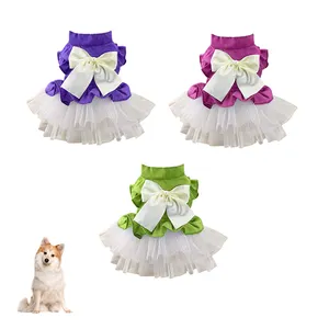 Famicheer BSCI Pretty Pomeranian Pet Puppy Tiny Dog Princess Dress Clothes Girl Cute Dog