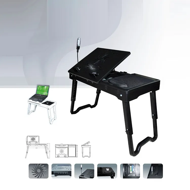 Fabrikant Directe Verkoop Multifunctionele Laptop Lift Tafel Eenvoudige Vouwen Kantoor Laptop Bureau Op Bed