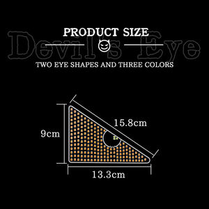 Luz Decorativa para Ventana de Coche, Ojo de Diablo, Conexión USB, Plug and Play, Forma Triangular/Semicircular, Luz Ambiental - Product Image 6