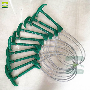 เชือกยึดหมู สแตนเลส สีเขียว ลวดเต็มเส้น สำหรับอุปกรณ์เลี้ยงหมู - Product Image 2
