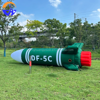 Modèle de missile simulé gonflable personnalisé, numérique, décoratif promotionnel, pour événements aérospatiaux, centres commerciaux, sites panoramiques en plein air