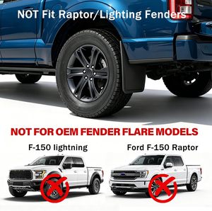 Брызговики для <span class=keywords><strong>Ford</strong></span> F150 2021-2025: Высококачественные пластиковые защитные щитки от брызг - Product Image 2