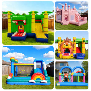 Castillo Inflable Comercial Personalizado con Tobogán y Piscina de Pelotas, Color Princesa, Certificado CE, Garantía de 3 Años - Product Image 4