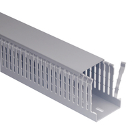 Câblage direct d'usine en plastique 2000 mm dents fines 60*40,40*25 Pvc câble conduit couverture câble chemin gris couleur câble conduit