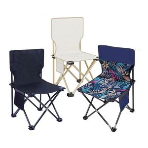 Chaise pliante portable avec glacière intégrée pour camping, plage, pique-nique, pêche – Sac à dos et siège de pêche pliable – Mobilier d'extérieur - Product Image 1