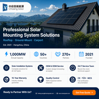 Aluminium-Solar-Montagesystem Eloxiert für Ziegeldach Schrägdach Asphaltschindeldach mit Abdichtungskit PV-Modul-Montage