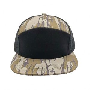 Gorra Trucker Estilo 168 Personalizada con Visera Plana, 7 Paneles, Camuflaje, Gorra Ajustable con Cierre a Presión, Malla Trasera, Gorra de Béisbol - Product Image 1