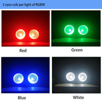 Lampu Par LED panggung RGBW Cob, cahaya Par LED 200W, lampu Blinder 2 mata pernikahan, selamat datang untuk peringkat Studio & pernikahan IP20