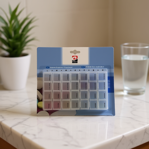 Mnj Pillbox 12 Compartment Plastic Daily Organizer For Medication Storage - Product Image 2