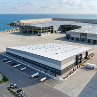 Atelier préfabriqué personnalisé facile à assembler, structure en acier, entrepôt commercial préfabriqué