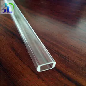 Borosilicate Transparent Carré En Verre Pyrex Tube