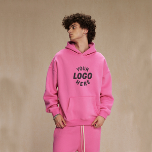 Felpe con cappuccio da uomo con cappuccio Casual Casual di colore puro autunno nuova alta qualità - Product Image 1