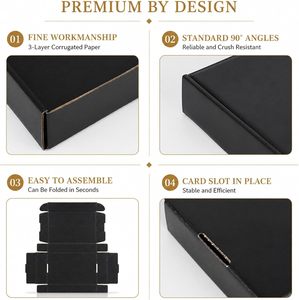 Cajas de Envío Reciclables Personalizadas con Cierre Magnético y Logotipo, Cajas de Embalaje Grandes de Cartón Corrugado - Product Image 3