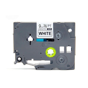 Cassette d'étiquettes Compatible TZe-221 TZ-221 TZe221 TZ221 noir sur blanc 9mm x <span class=keywords><strong>8m</strong></span> pour imprimante tactile P - Product Image 2