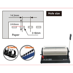 Máy Đục Lỗ Và ĐÓNG GÁY Cỡ A4 S328 - Product Image 3
