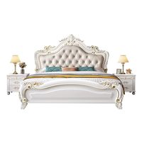Lit rembourré moderne et simple pour adultes, tailles Queen et King, lit de luxe moelleux avec rangement, cadre de lit élégant, mobilier de chambre, vente en gros pour appartements