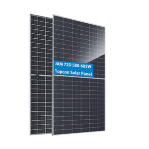 Giá thấp JA jam66d42 Mb 580-605W nửa tế bào n-loại hai mặt đa tinh thể <span class=keywords><strong>silicon</strong></span> panel năng lượng mặt trời hiệu quả 23.4% 182mm - Product Image 3