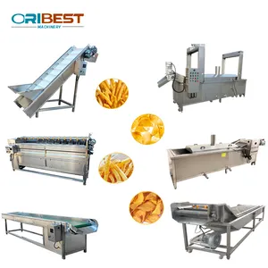 Low price frozen french fries production/ chips making machine potato